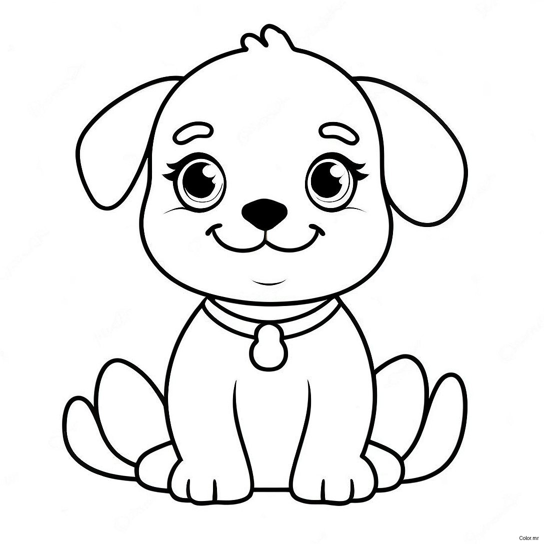 Pagina Para Colorear De Un Lindo Cachorro Realista 15269 12790