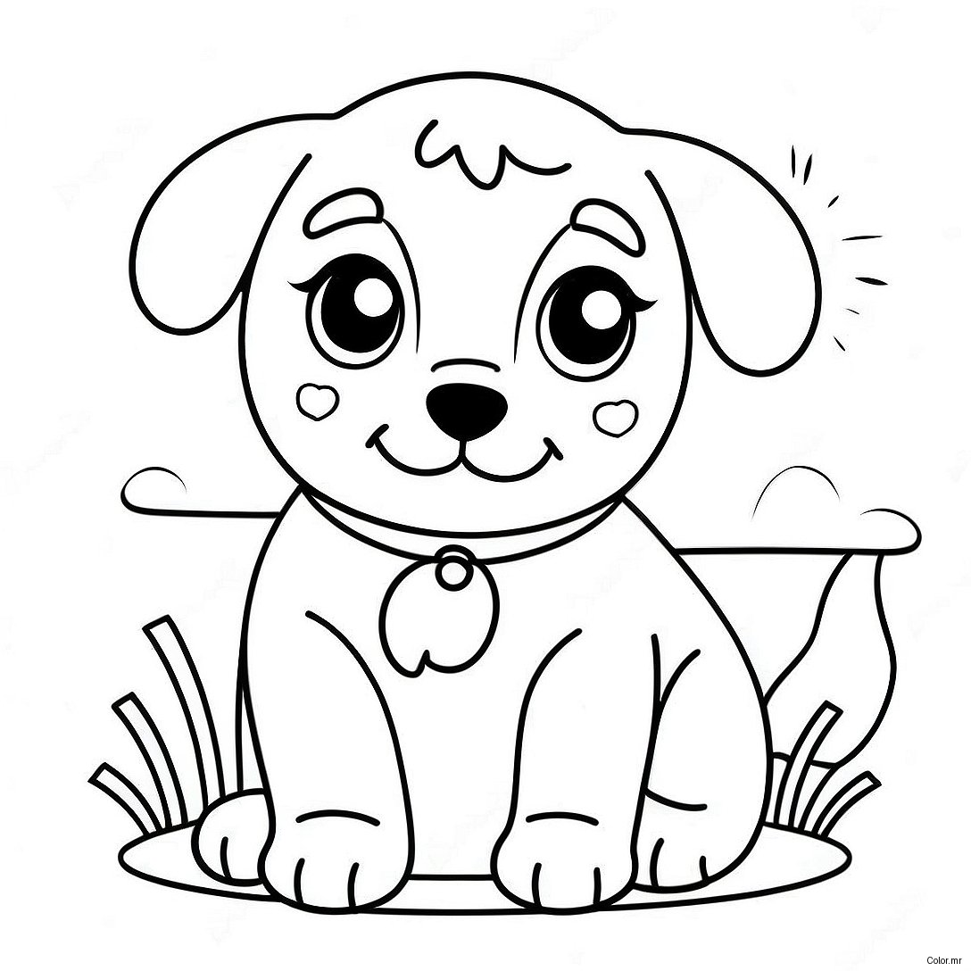 Pagina Para Colorear De Un Lindo Cachorro Realista 15269 12917