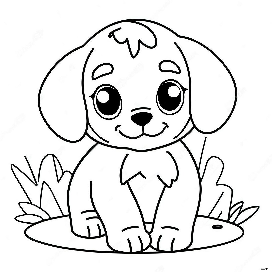 Pagina Para Colorear De Un Lindo Cachorro Realista 15269 12933