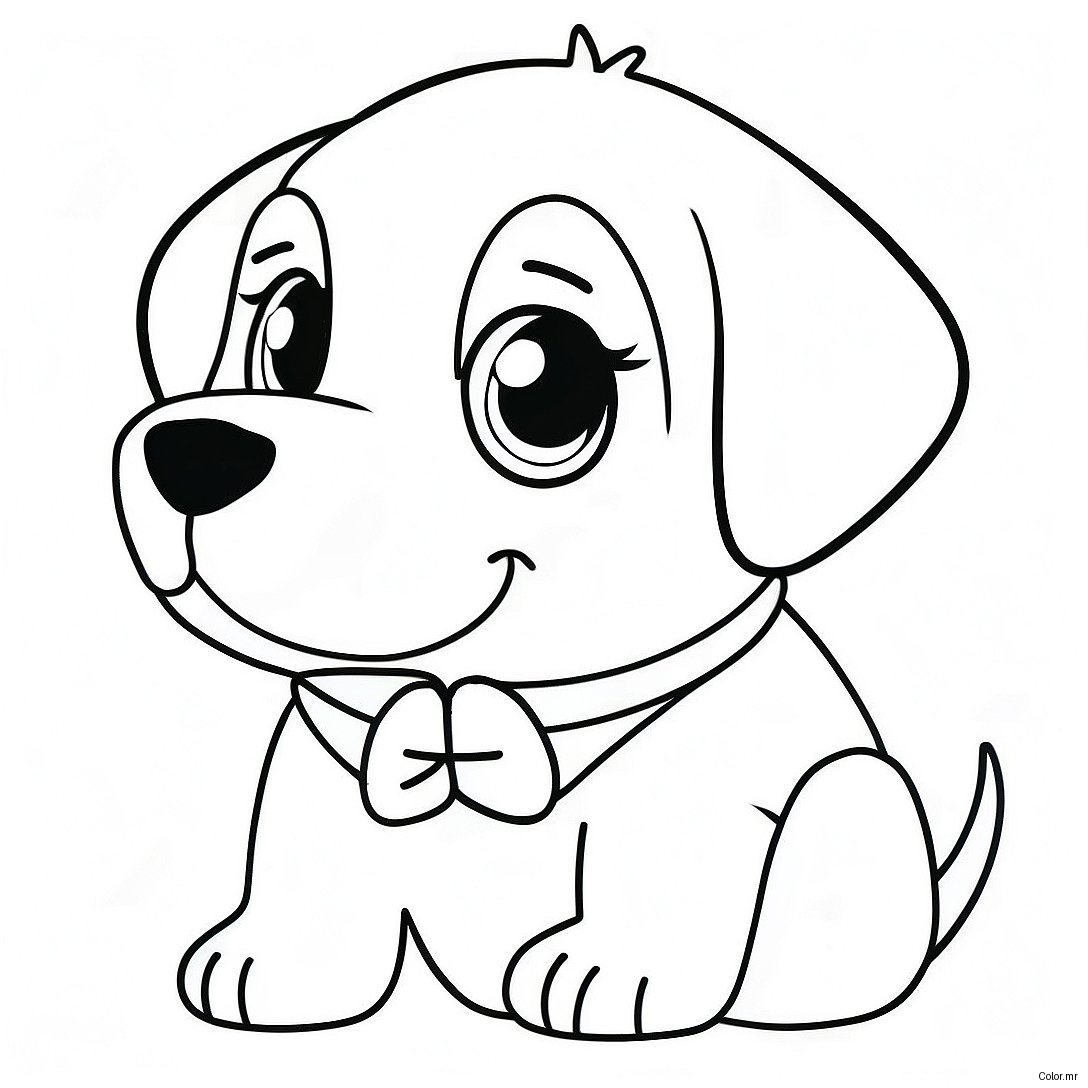 Pagina Para Colorear De Un Perrito Realista 11097 9091
