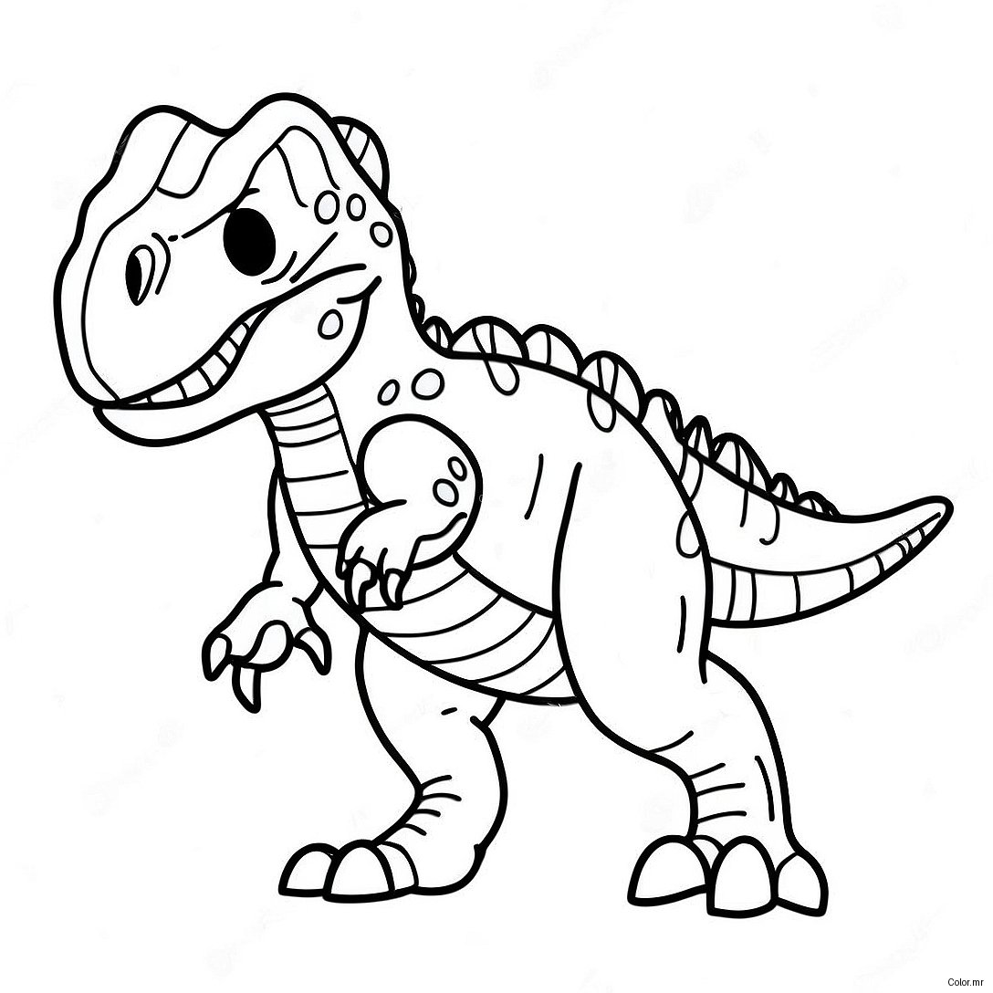 Pagina Para Colorear De Un T Rex Realista 931 743