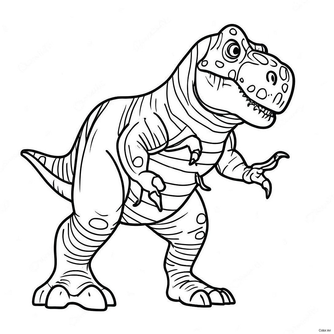 Pagina Para Colorear De Un T Rex Realista 931 744