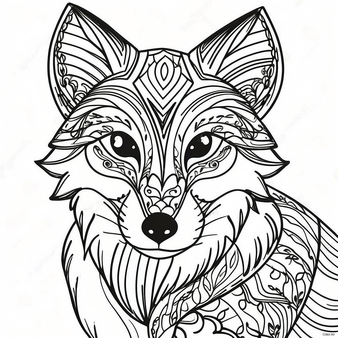 Pagina Para Colorear De Un Zorro Realista 22773 20956