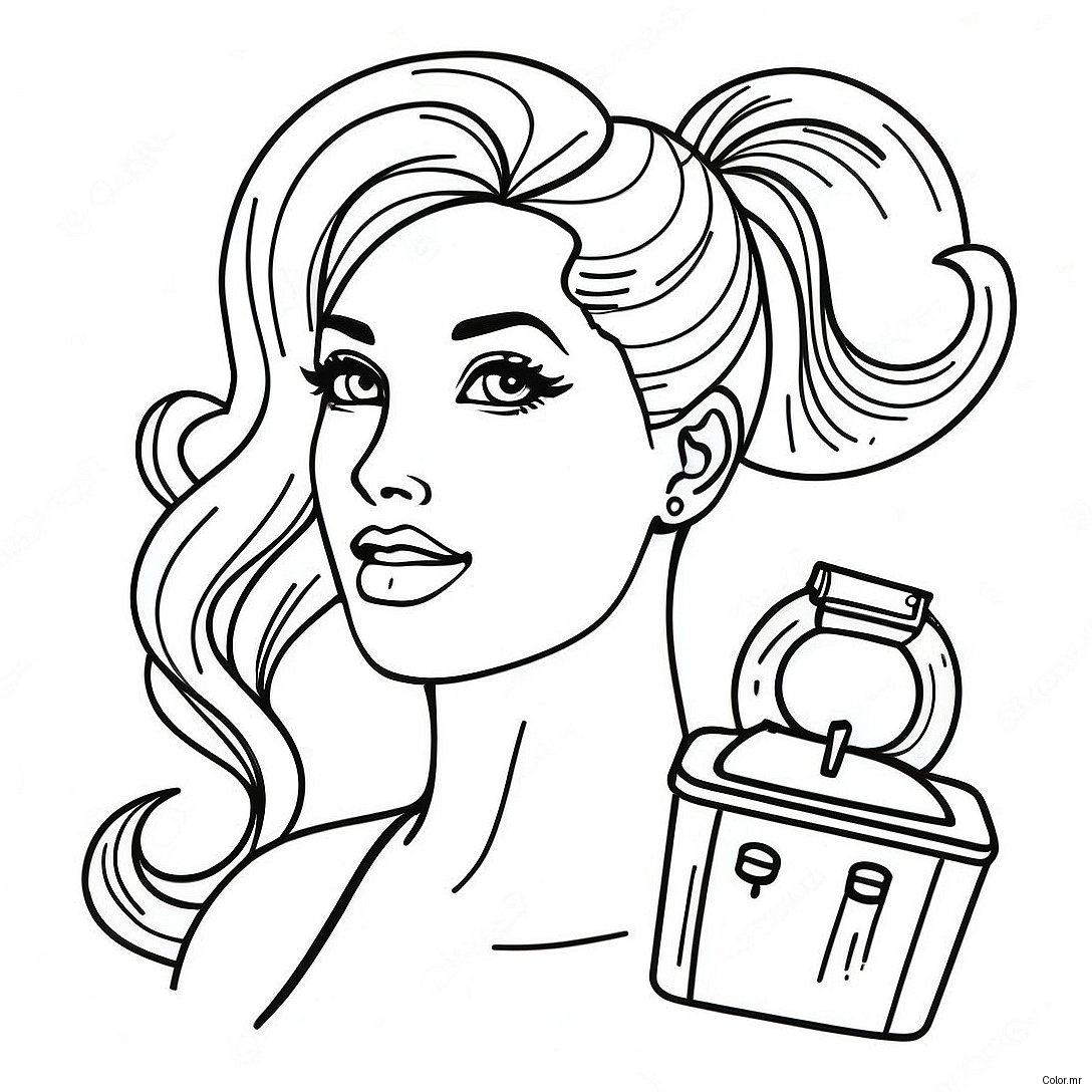 Pagina Para Colorear De Una Estilista Glamorosa 68854 56759