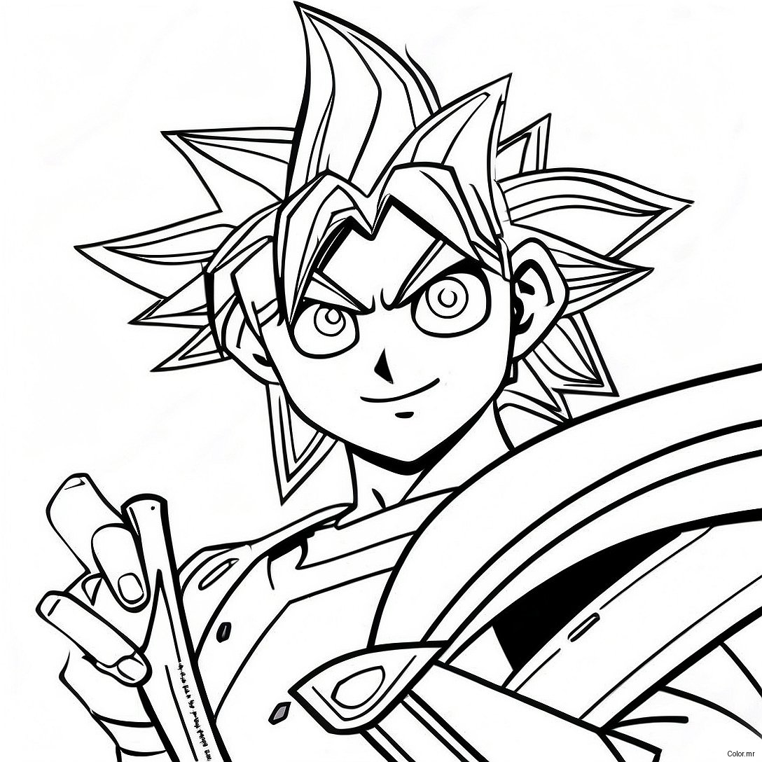 Pagina Para Colorear De Yugi Muto El Duelista 9267 7569