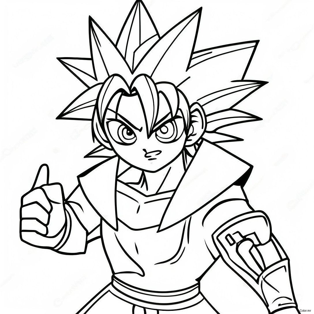 Pagina Para Colorear De Yugi Muto El Duelista 9267 7570