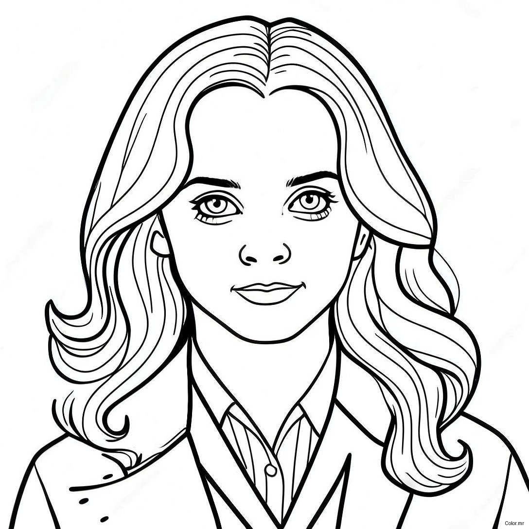 Pagina Para Colorear Realista De Hermione Granger 32219 16671