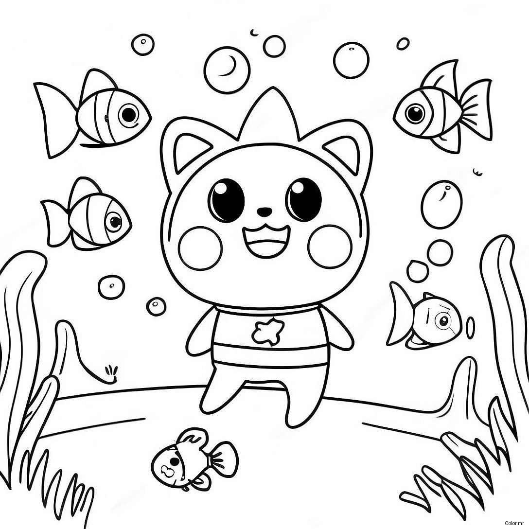 Pinkfong And Friends Underwater Adventure Coloring Page 2768 2254