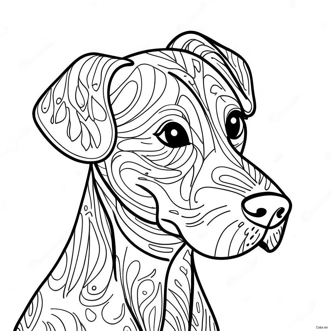 Playful German Shorthaired Pointer Coloring Page 66131 54626