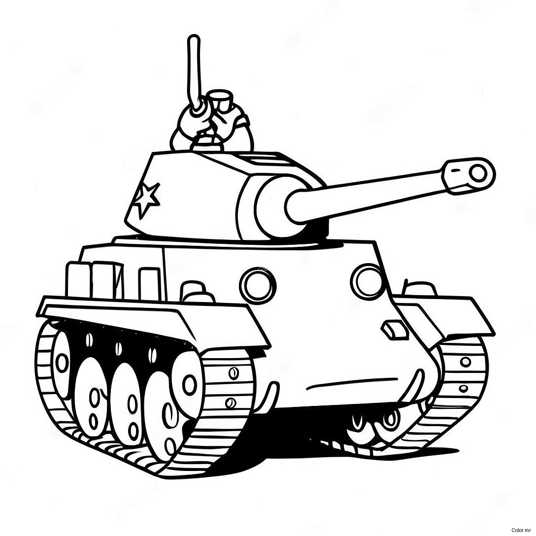 Realistic Ww2 Tank Coloring Page 20793 19252