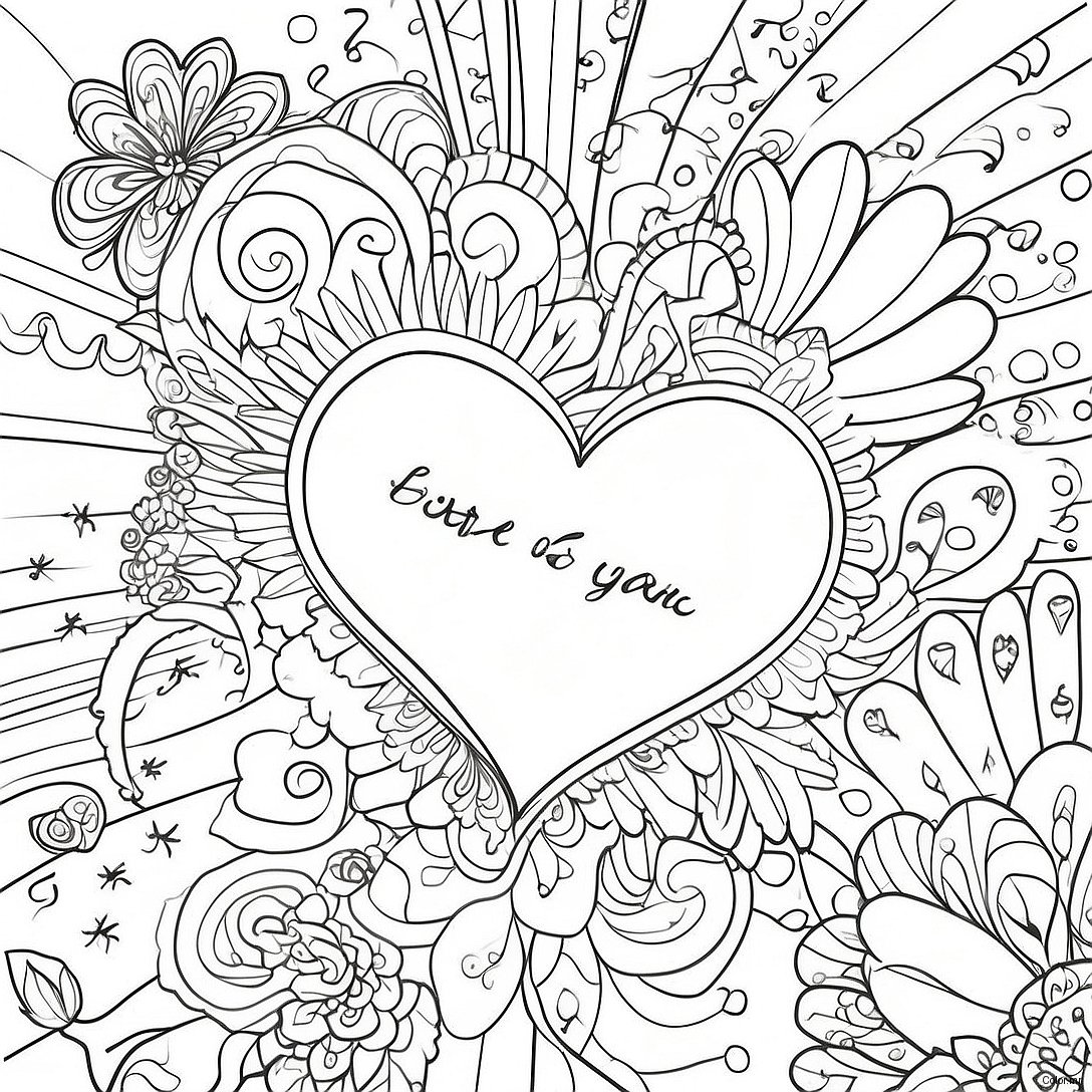 Romantic Soulmate Love Quotes Coloring Page 4331 3493