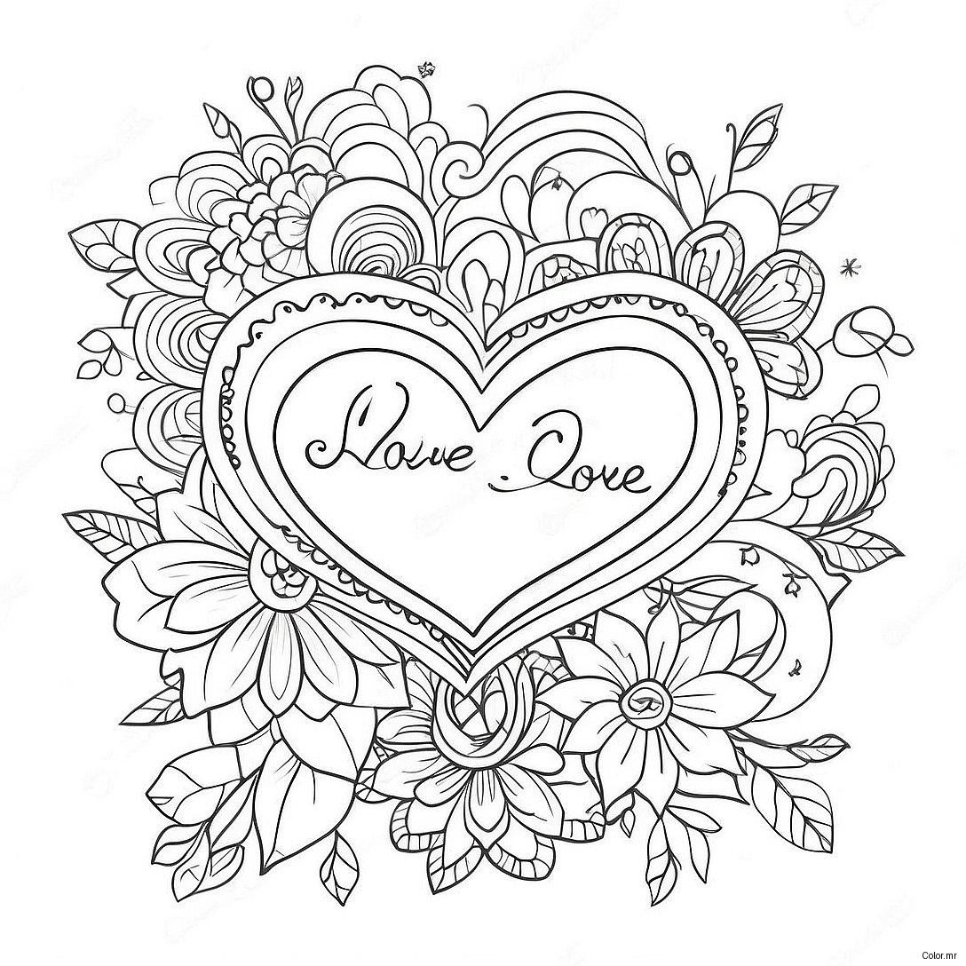 Romantic Soulmate Love Quotes Coloring Page 4331 3496