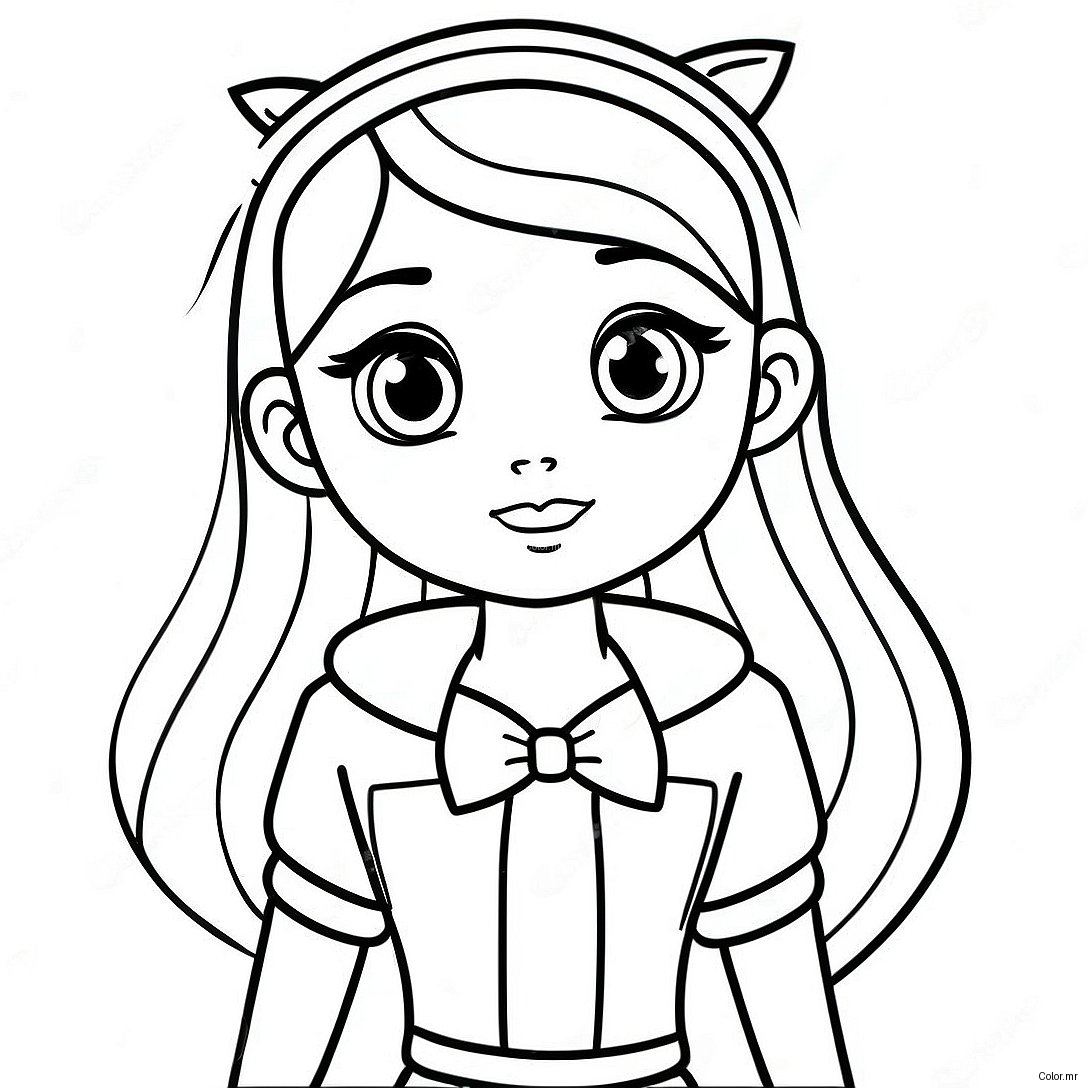 Ruby From Rainbow High In Stylish Outfit Coloring Page 31970 16473