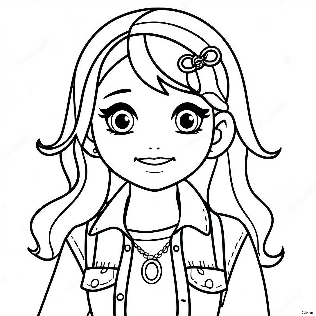 Ruby From Rainbow High In Stylish Outfit Coloring Page 31970 16476