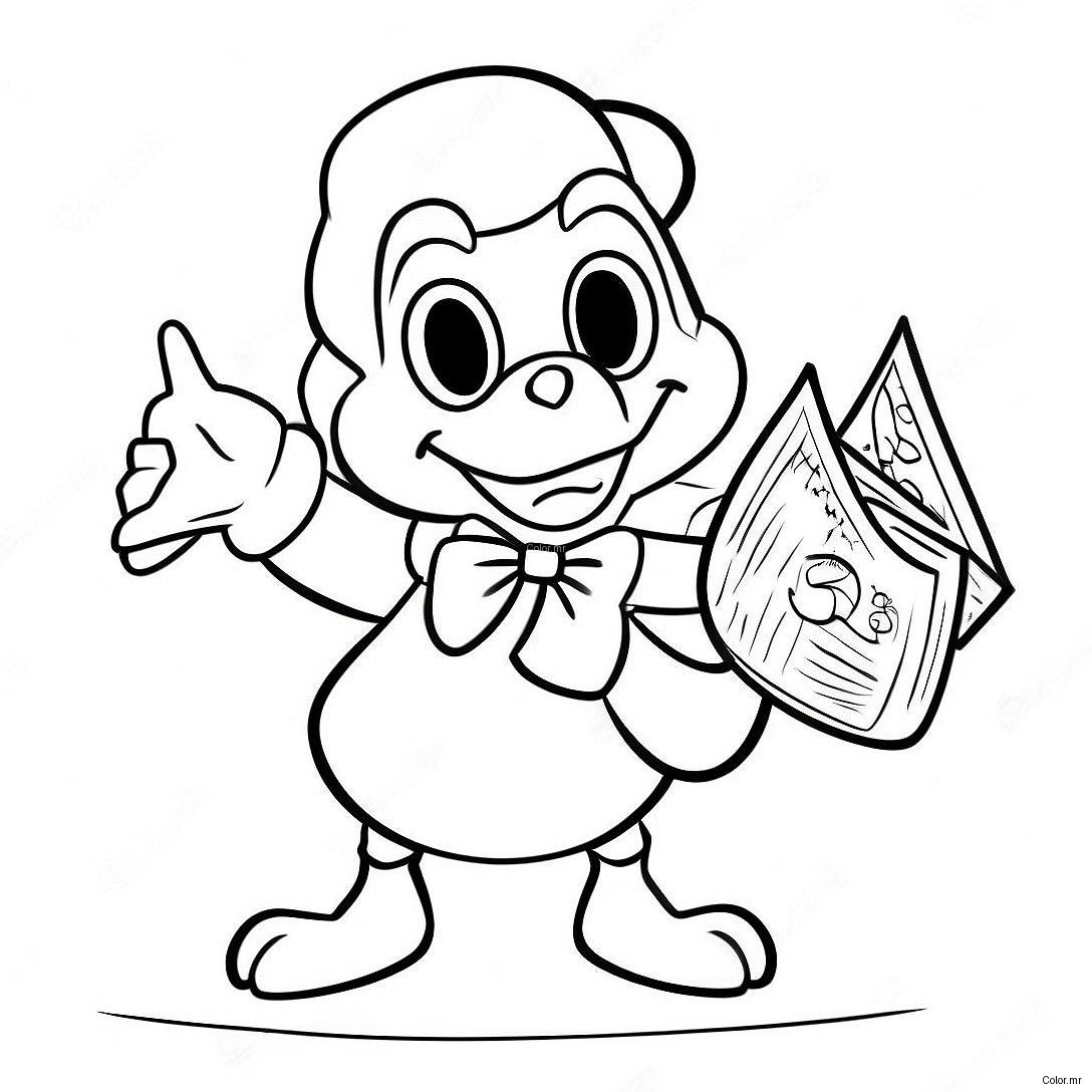 Scrooge Mcduck Treasure Hunt Coloring Page 10027 8246