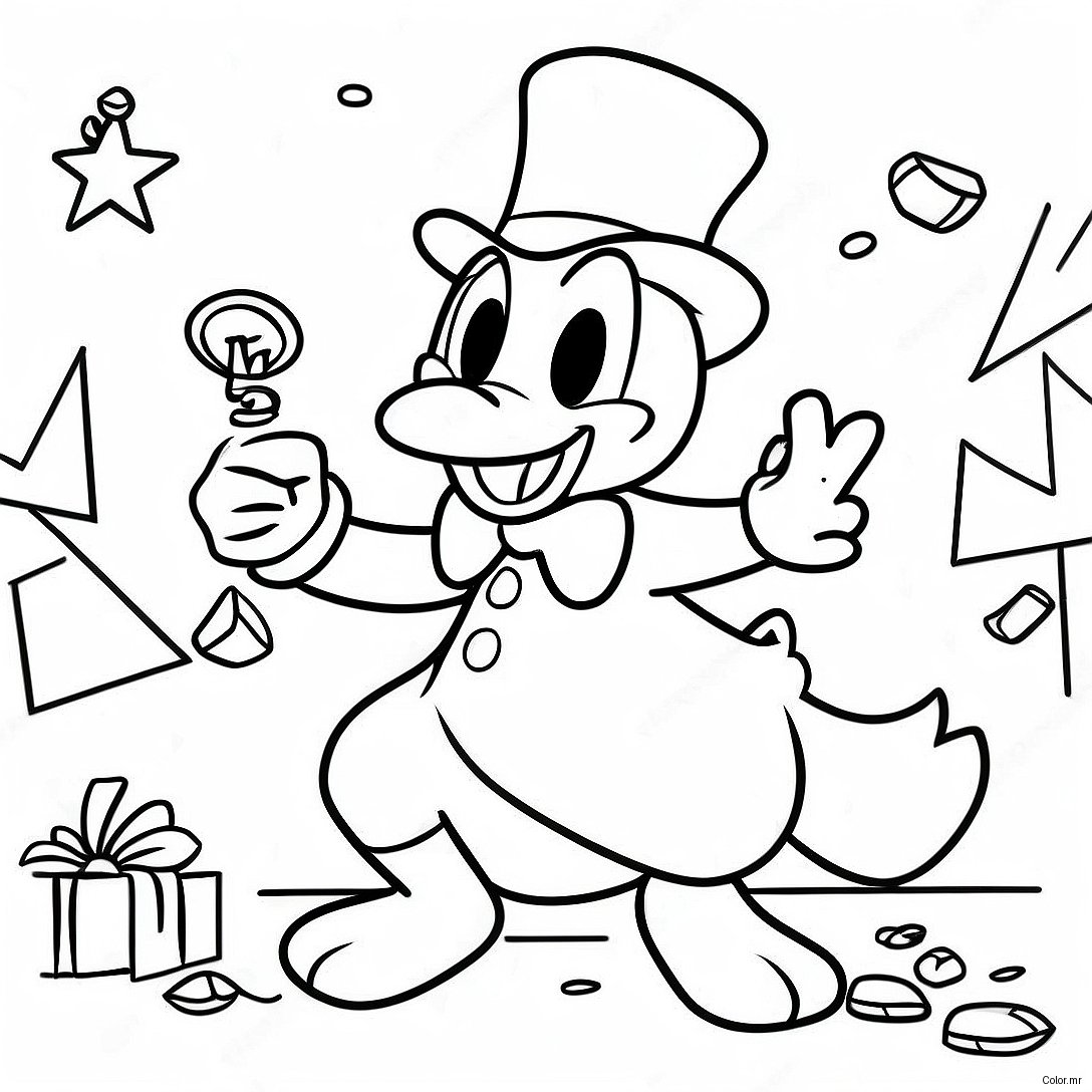 Scrooge Mcduck Treasure Hunt Coloring Page 10027 8247