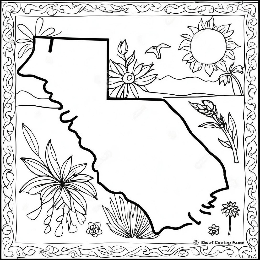 South Carolina State Outline Coloring Page 42611 35493