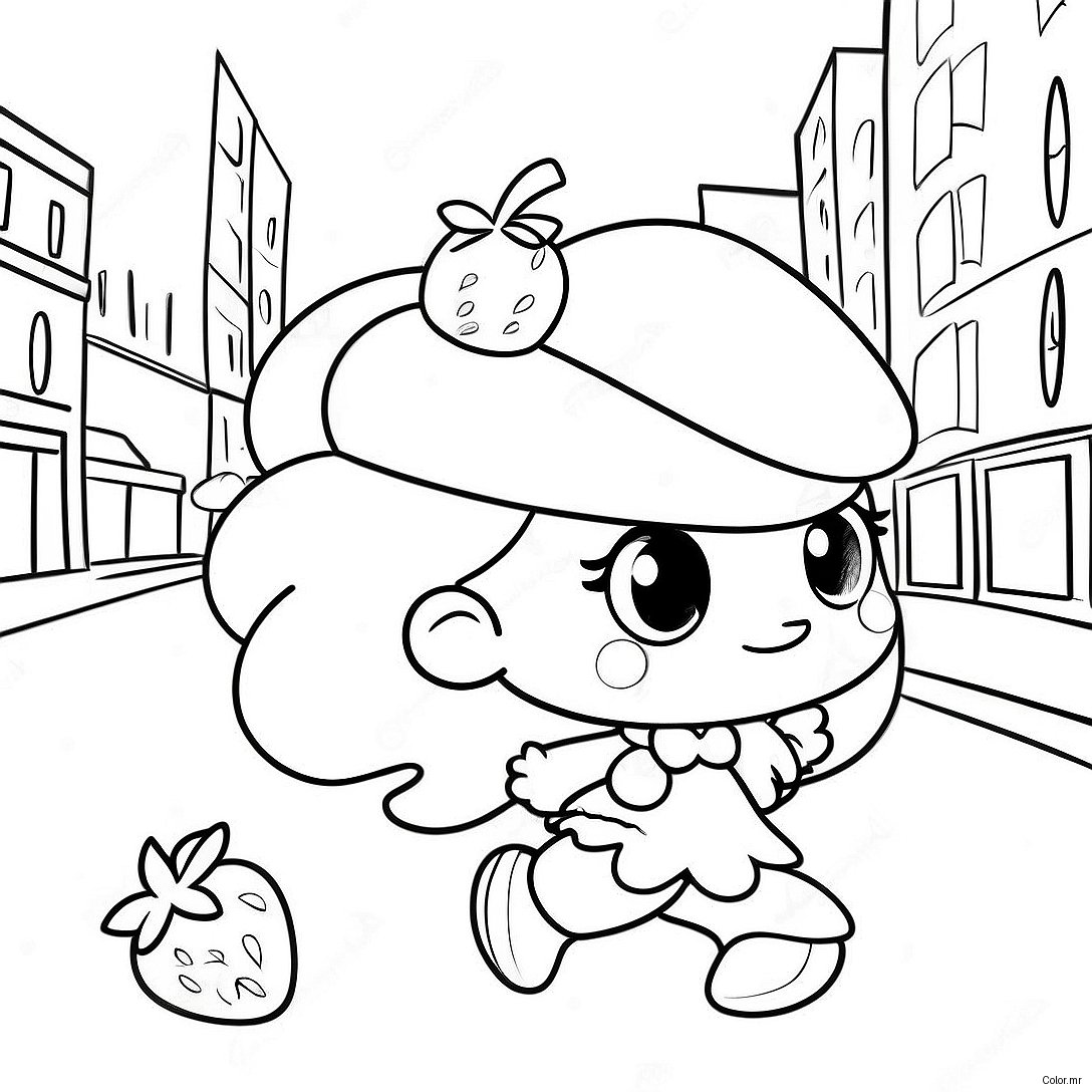 Strawberry Shortcake Berry In The Big City Coloring Page 74165 61205