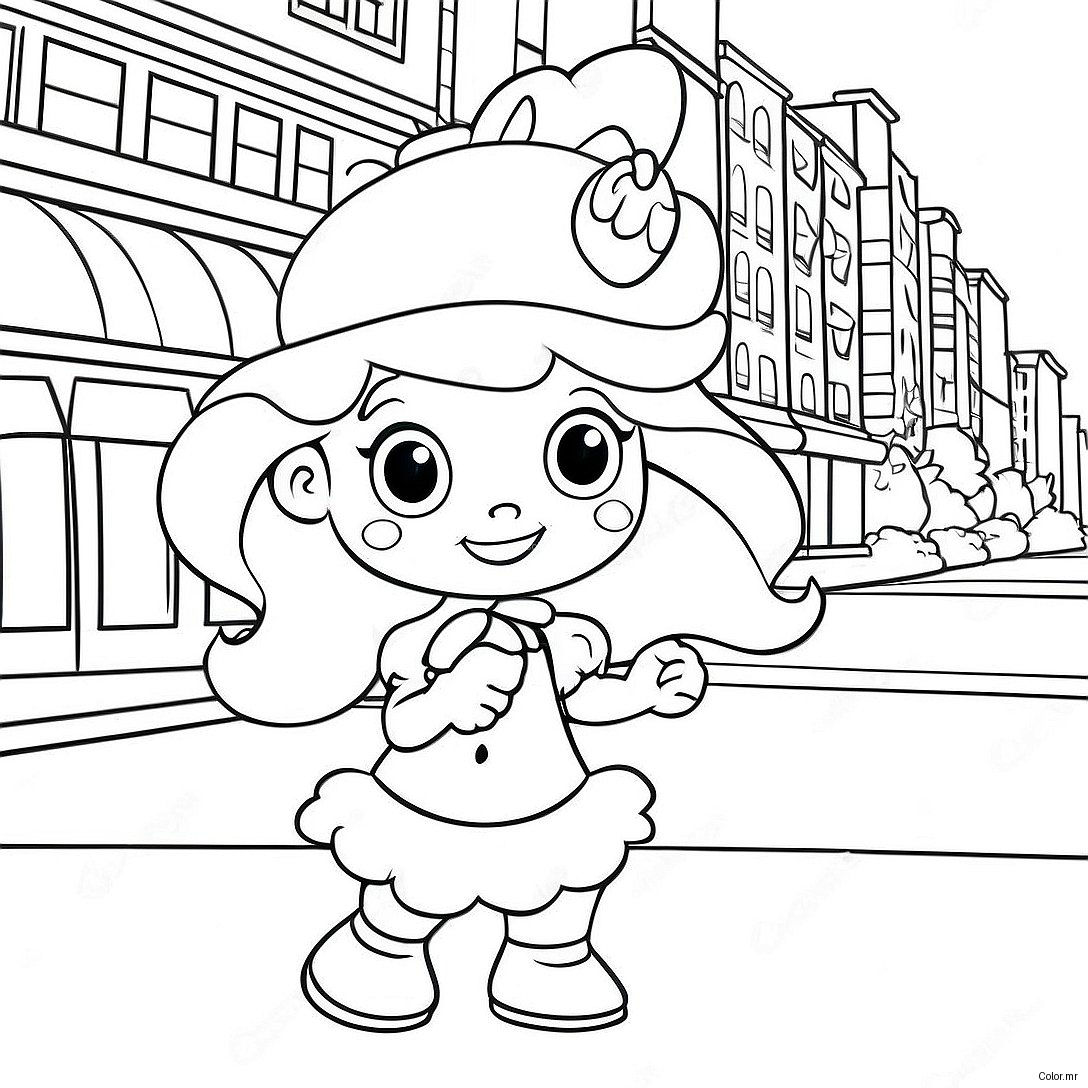 Strawberry Shortcake Berry In The Big City Coloring Page 74165 61206