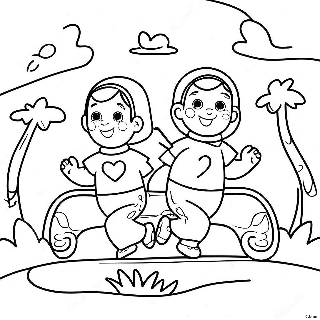Sturniolo Triplets Fun Adventure Coloring Page 41209 34242