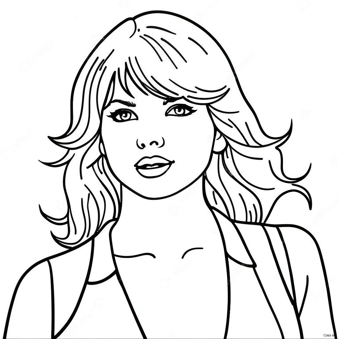 Taylor Swift 1989 Album Cover Coloring Page 1001 800