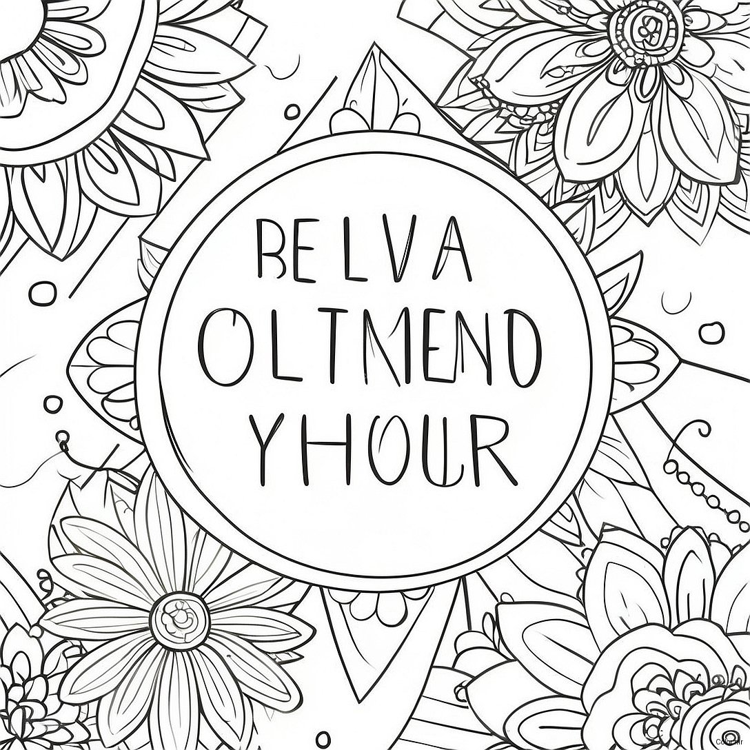 Uplifting Inspirational Quotes Coloring Page 32150 16618