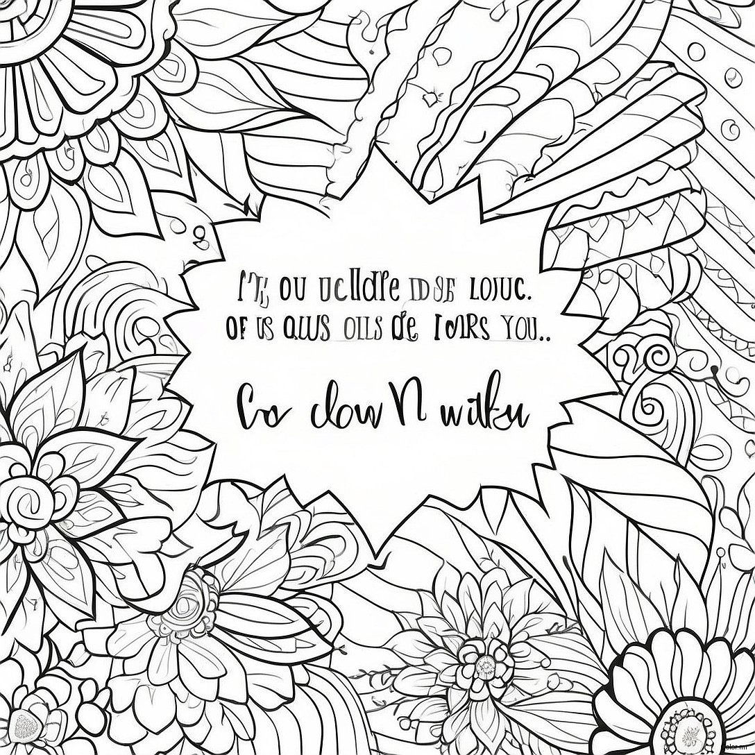 Uplifting Inspirational Quotes Coloring Page 32150 16619