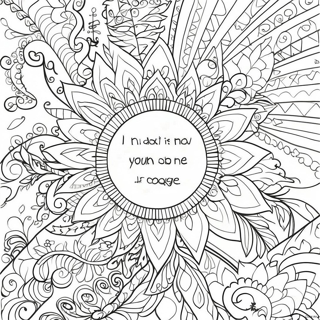 Uplifting Inspirational Quotes Coloring Page 32150 16620