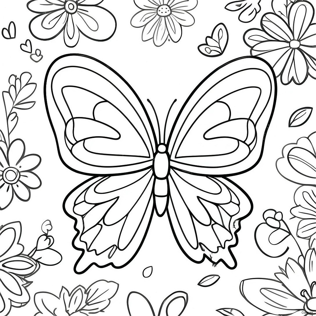 Vibrant Butterfly Transformation Coloring Page 14820 12251