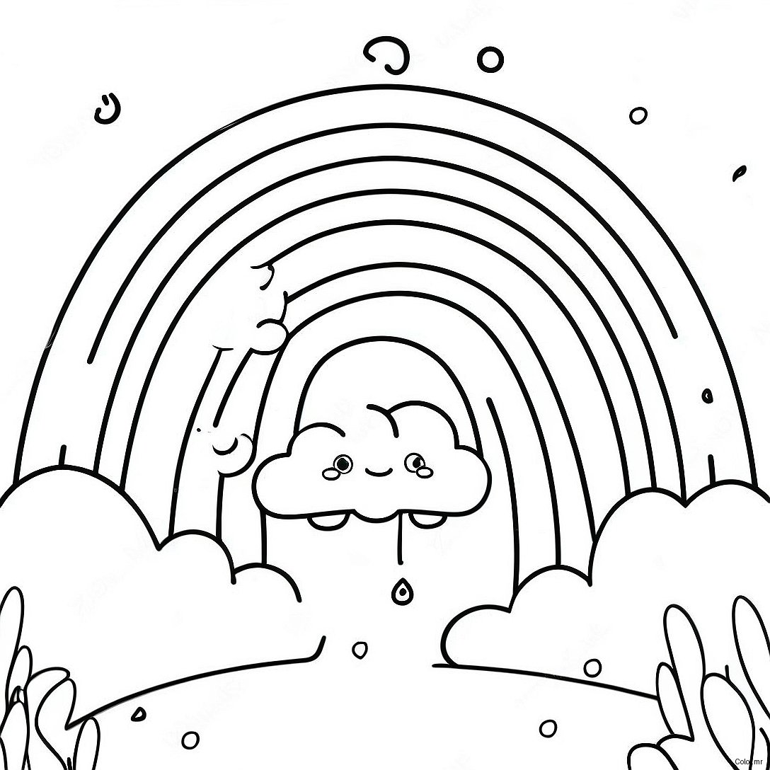 Vibrant God S Promise Rainbow Coloring Page 66821 55188