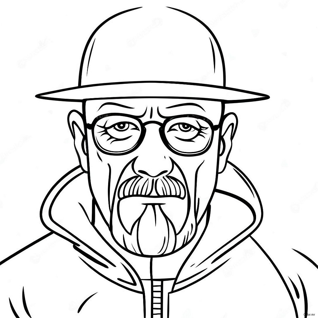 Walter White In Hazmat Suit Coloring Page 33983 18052