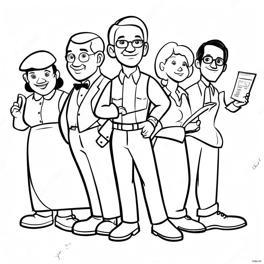 Whimsical Adventures In Odyssey Characters Coloring Page 29167 26350