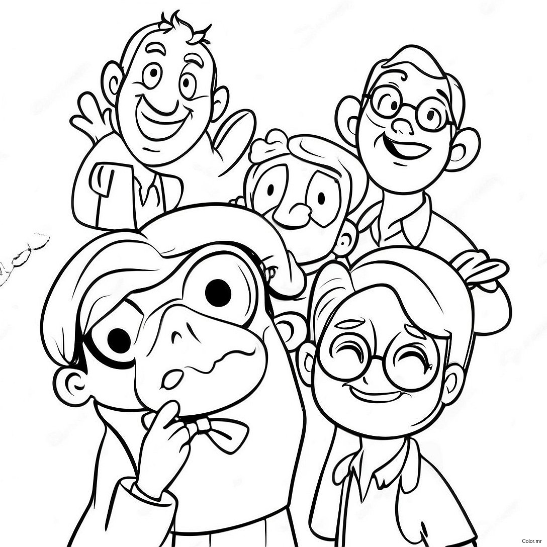 Whimsical Adventures In Odyssey Characters Coloring Page 29167 26351