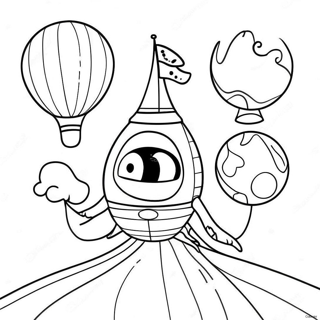 Whimsical Oh The Places You Ll Go Coloring Page 37356 31097