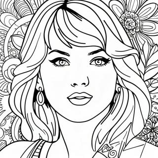 Taylor Swift 1989 Páginas Para Colorear