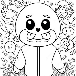 Pagina Para Colorear De Sans Character 10136-8332