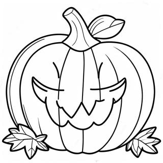 Pagina Para Colorear De Jack O Lantern Sonriendo 10167-8357