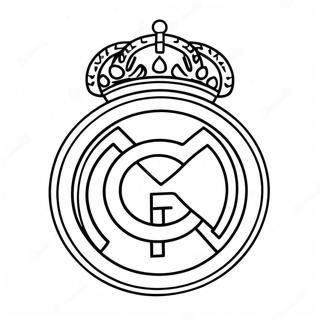 Pagina Para Colorear Del Logo Del Real Madrid 10236-8412