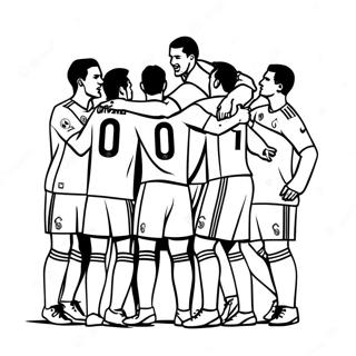 Pagina Para Colorear De Jugadores Del Real Madrid Celebrando 10237-8415