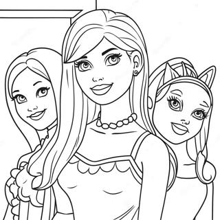 Pagina Para Colorear De Barbie Y Sus Amigos 10256-8426