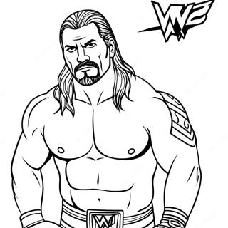 Pagina Para Colorear De Wwe 10356-8506