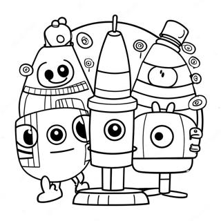 Pagina Para Colorear De Storybots 10387-8524