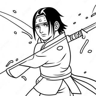 Pagina Para Colorear De Itachi Uchiha En Batalla 10438-8567