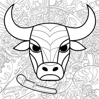 Pagina Para Colorear Del Logo De Los Chicago Bulls 10447-8570