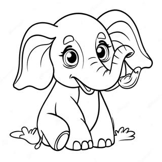 Pagina Para Colorear De Elefante Borracho Jugueton 10498-8613