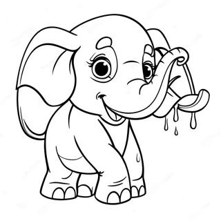 Pagina Para Colorear De Elefante Borracho Jugueton 10498-8614