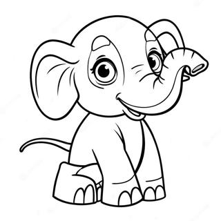 Pagina Para Colorear De Elefante Borracho Jugueton 10498-8615