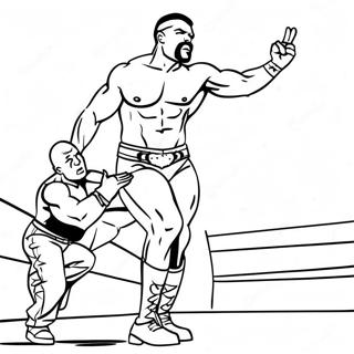 Pagina Para Colorear De Wwe Superstars En Accion 10668-8749