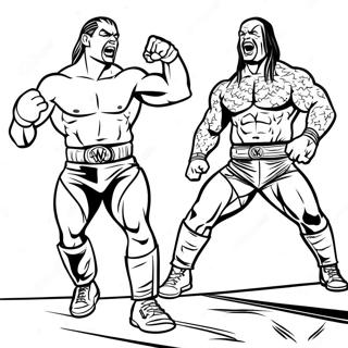 Pagina Para Colorear De Wwe Superstars En Accion 10668-8751