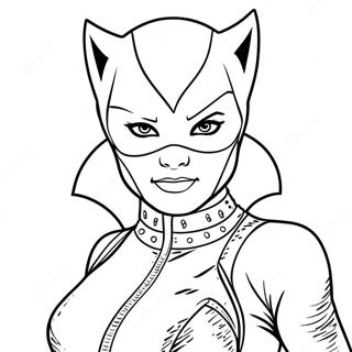 Pagina Para Colorear De Catwoman 10677-8756